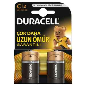 DURACELL - Duracell Orta Boy Pil C 2 Li C2