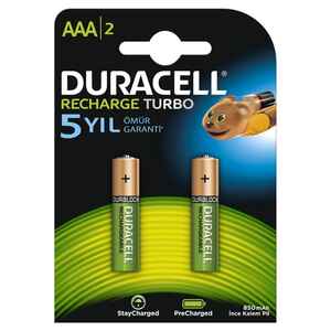 DURACELL - DURACELL ŞARJLI İNCE PİL 900mAh AAA 2 Lİ SE3A2850