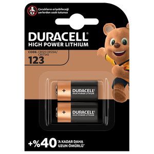 Duracell - DURACELL ULTRA LİTYUM CR123A 2Lİ