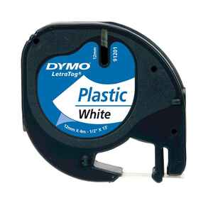 DYMO - Dymo Plastik Etiket Beyaz 59422 12X4
