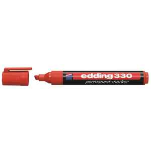 EDDING - EDDİNG 330 KIRMIZI PERMANENT KESİK UÇ MARKER KALEM