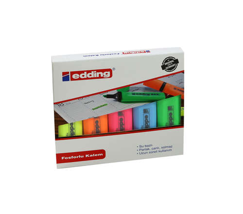EDDİNG 344 FOSFORLU KALEM 5 Lİ SET