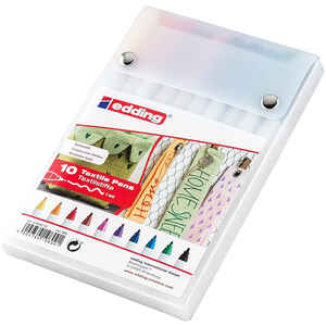 EDDING - Edding 4600 10 Renk T-Shırt-Tekstil Marker