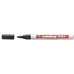 EDDING - Edding 751-01 Siyah Marker Kalemleri
