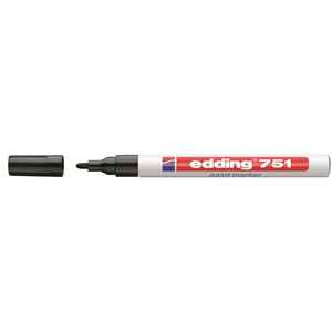 EDDING - EDDİNG 751-01 SİYAH MARKER KALEMLERİ