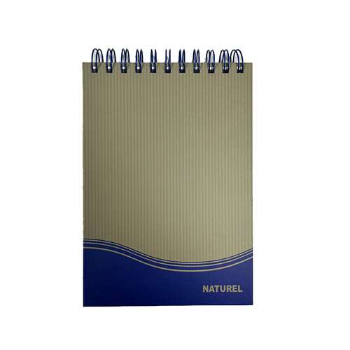 ELMA A4 SERT KAPAK NATURAL BLOKNOT KARELİ 100 YP.