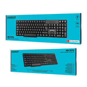 EVEREST KB-517U SİYAH USB Q KLAVYE - Thumbnail