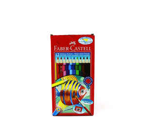 FABER CASTELL - FABER 12 RENK AQUAREL BOYA KALEM KARTON KT 110622