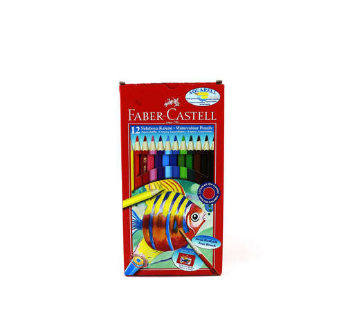 FABER 12 RENK AQUAREL BOYA KALEM KARTON KT 110622