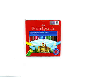 FABER CASTELL - FABER 12 RENK KURU BOYA KALEMİ YARIM BOY 116412