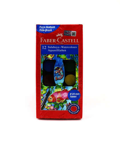 FABER 12 RENK SULU BOYA KÜÇÜK BOY 125011