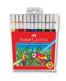 FABER CASTELL - Faber 12 Renk Yıkanabilir Keçeli Kalem 67155130