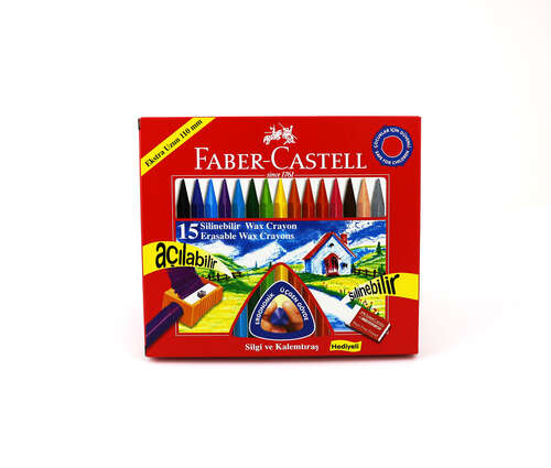 FABER 15 Lİ SİLİNEBİLİR WX CRAYON PASTEL 1122715