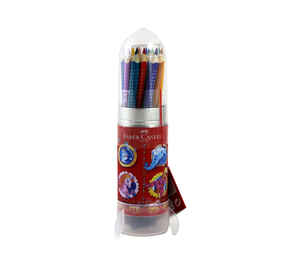 FABER CASTELL - FABER 15 RENK GRIP BOYA KALEMİ ROKET 11124570