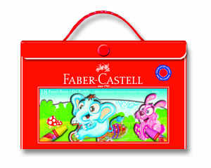 FABER CASTELL - FABER 18 RENK ÇANTALI PASTEL BOYA 125119