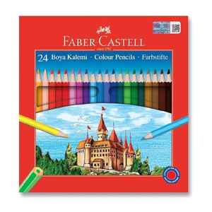 FABER CASTELL - FABER 24 RENK KURU BOYA KALEMİ 1116324