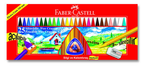 FABER 25 Lİ SİLİNEBİLİR WX CRAYON PASTEL 1122725