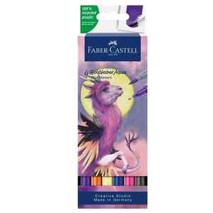 FABER CASTELL - FABER AQUA ÇİFT UÇLU MARKÖR KALEM 6 LI FANTSY 881645260