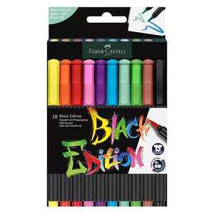 FABER CASTELL - FABER BLACK EDITION KEÇELİ KALEM FIRÇA UÇ 5062116451000