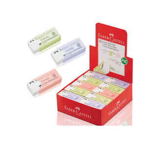 FABER CASTELL - FABER CANDY SİLGİ PASTEL RENK PLASTİK KILIFLI 30 LU 5131784002000
