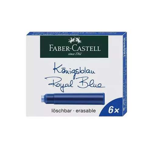 FABER CASTELL ROYAL MAVİ 6 LI DOLMA KALEM KARTUŞU 501855060
