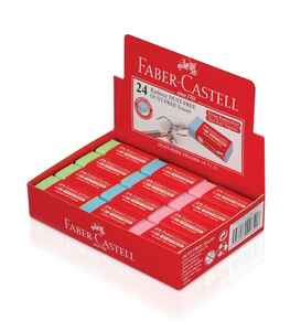 FABER CASTELL - FABER DUST-FREE RENKLİ SİLGİ 24 LÜ 5130187125
