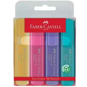 FABER CASTELL - FABER FOSFORLU KALEM 4 LÜ PASTEL RENKLER 154610