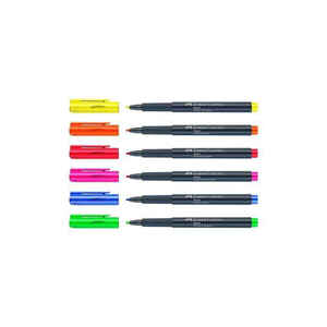 FABER CASTELL - FABER METALİK MARKER NEON RENK 6 LI 401608060