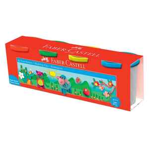 FABER CASTELL - FABER OYUN HAMURU 4 RENK KLASİK RENKLER 100 GR 5170000041