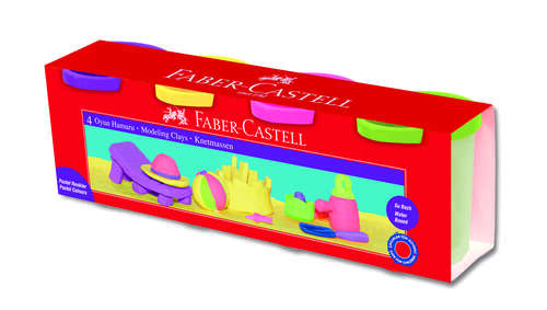 FABER OYUN HAMURU 4 RENK PASTEL 00043