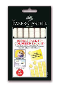 FABER CASTELL - FABER TACK-IT SARI/MOR/ORANJ RENKLER 50 gr 90 LI 51301870930