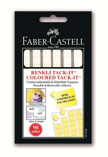 FABER TACK-IT SARI/MOR/ORANJ RENKLER 50 gr 90 LI 51301870930