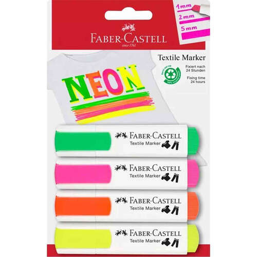 Faber Tekstil Markörü Neon 4 Lü 401595910