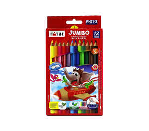 FATİH - FATİH 12 RENK JUMBO TAM BOY KURU BOYA 33340