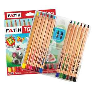 FATİH - FATİH 12 RENK TRIBOO JUMBO KURU BOYA KALEMİ 33426