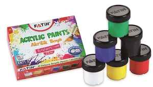 FATİH - FATİH 6 RENK AKRİLİK BOYA 25 gr 55500