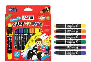 FATİH - Fatih 6 Renk Jel Silky Crayon Çevirmeli Boya 50250