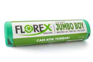 Florex - Florex Cam Atık Çöp Poşeti 80x110 800 GR 10 Rulo (1)