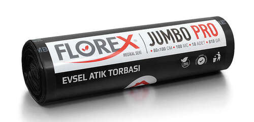 Florex Çöp Poşeti Evsel Atık 80x110 810 GR 10 Rulo