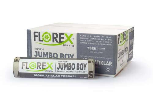 Florex Diğer Atıklar Çöp Poşeti 80x110 800 GR 10 Rulo