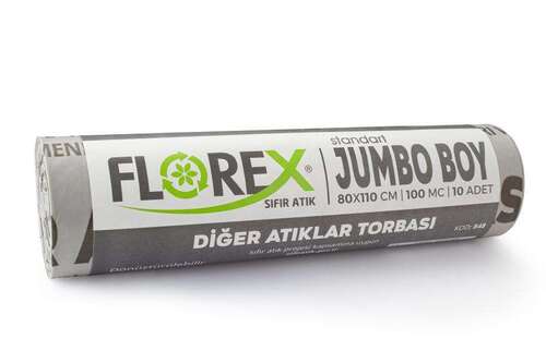 Florex Diğer Atıklar Çöp Poşeti 80x110 800 GR 10 Rulo