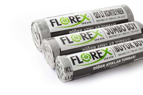 Florex Diğer Atıklar Çöp Poşeti 80x110 800 GR 10 Rulo