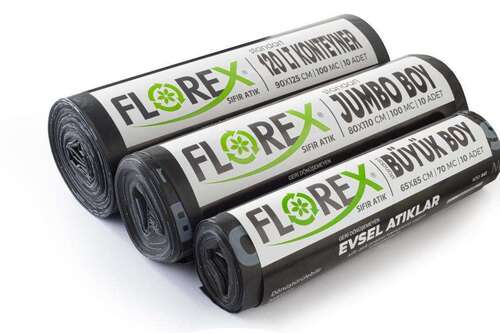 Florex Evsel Atık Çöp Poşeti 80x110 800 GR 10 Rulo