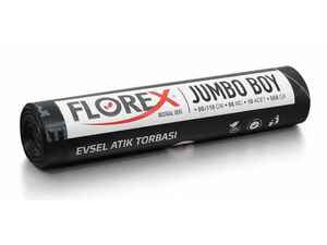 Florex - Florex Evsel Atık Çöp Poşeti Jumbo Boy 80x110 20 Rulo