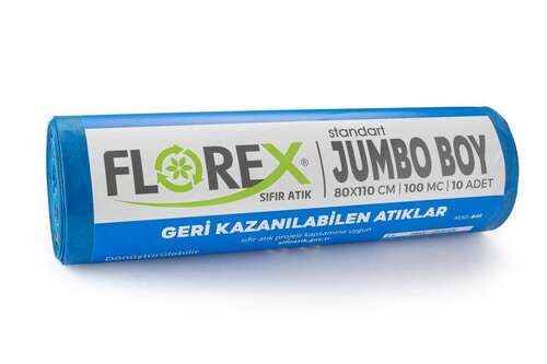 Florex Sıfır Atık Çöp Poşeti 80x110 800 GR 10 Rulo