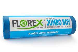 Florex - Florex Kağıt Atık Çöp Poşeti 80x110 800 GR 10 Rulo (1)