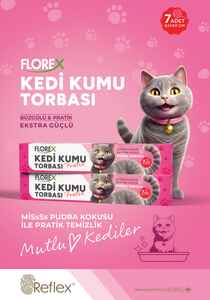 Florex Kedi Kumu Torbası Pudra Kokulu 7 li Paket - Thumbnail