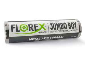 Florex Metal Atık Çöp Poşeti 80x110 800 GR 10 Rulo - Thumbnail