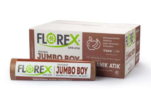 Florex Organik Atık Çöp Poşeti 80x110 800 GR 10 Rulo