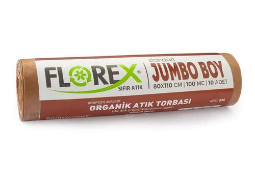 Florex Organik Atık Çöp Poşeti 80x110 800 GR 10 Rulo